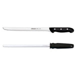 Coffret couteau à jambon + fusil Arcos MAITRE lame acier inox NITRUM