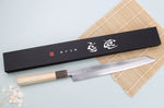 Couteau yanagiba kiritsuke 27cm japonais artisanal Nakamura Kaishin Ginsan Damas