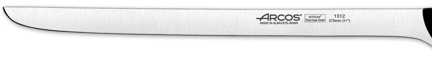 Coffret couteau à jambon + fusil Arcos MAITRE lame acier inox NITRUM