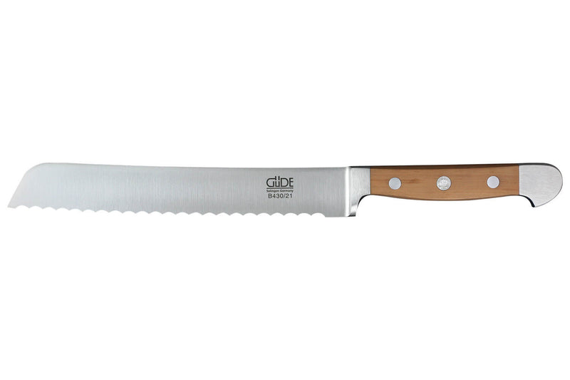 Couteau à pain Güde Alpha Poire 21cm en acier forgé