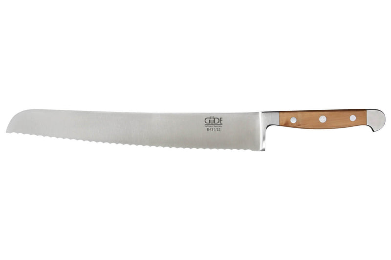 Couteau à pain Güde Alpha Poire 32cm en acier forgé