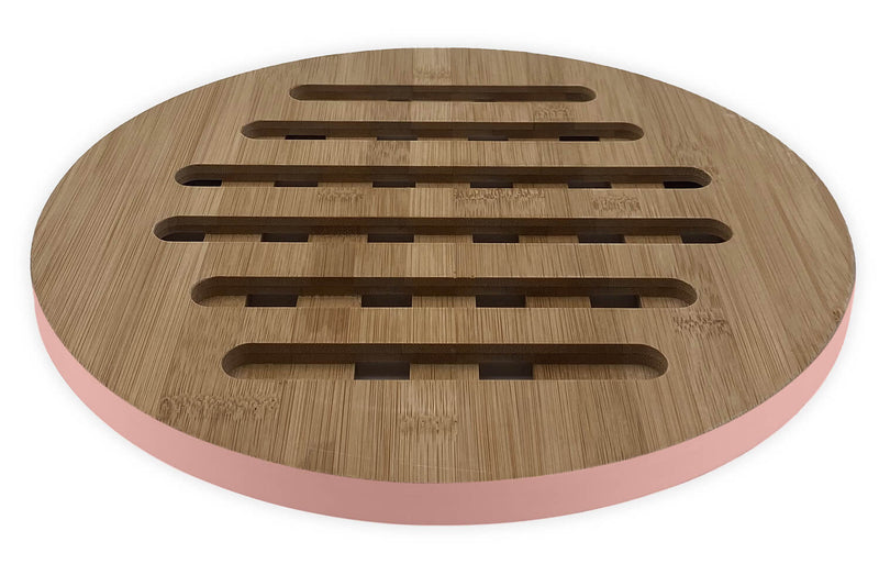 Dessous de plat Cookut rond 28cm en bambou - Guimauve
