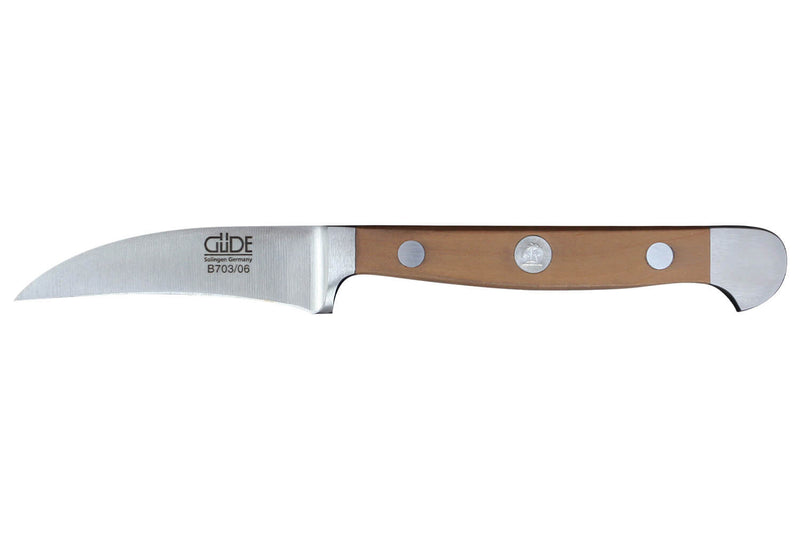 Couteau bec d'oiseau Güde Alpha Poire 6cm en acier forgé