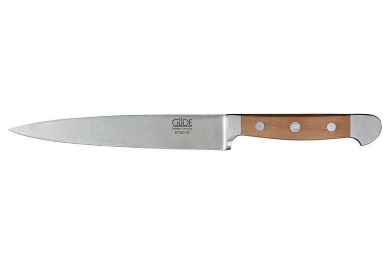 Couteau filet de sole Güde Alpha Poire 18cm en acier forgé