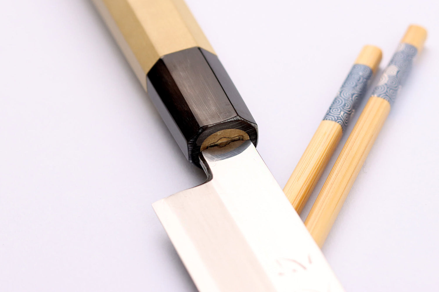 Couteau yanagiba 24cm japonais artisanal Nakamura Kaishin Ginsan Mirror