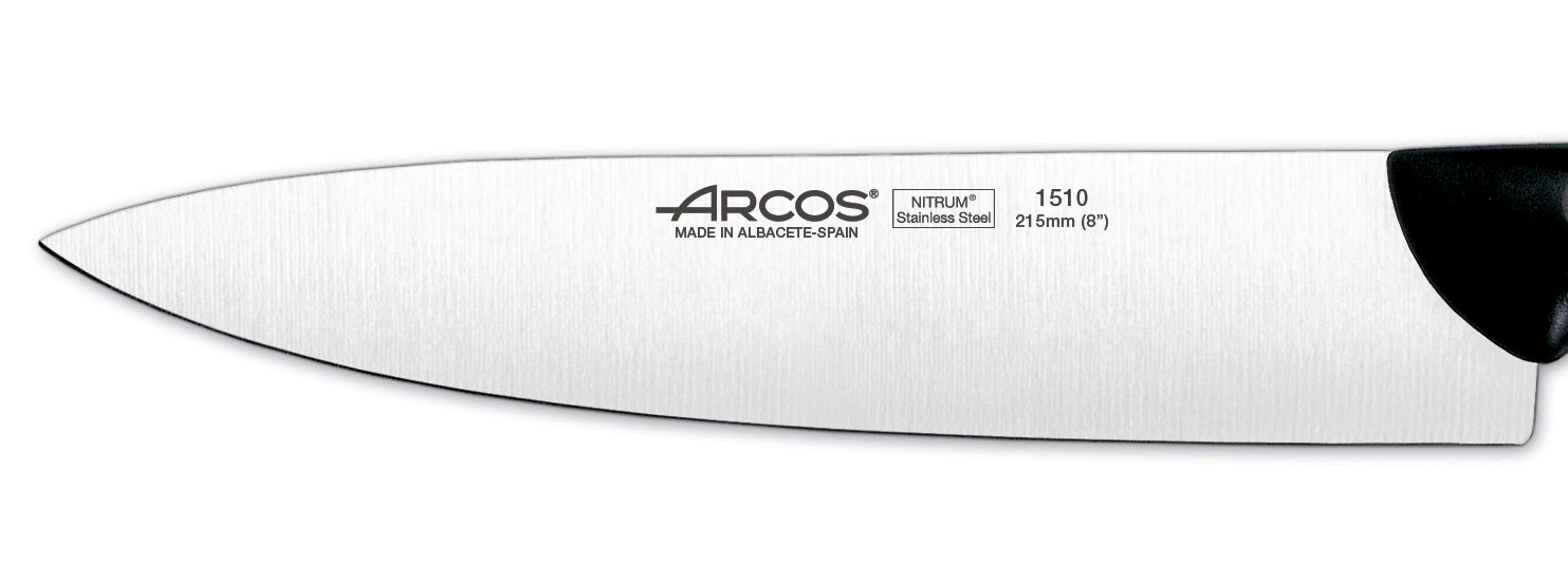 Coffret 3 couteaux + 1 ciseaux Arcos MAITRE lame acier inox NITRUM