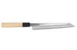 Couteau yanagiba kiritsuke 21cm japonais artisanal Nakamura Kaishin Ginsan Mirror