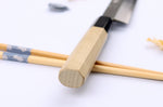 Couteau yanagiba kiritsuke 21cm japonais artisanal Nakamura Kaishin Ginsan Mirror