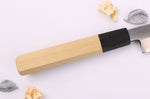 Couteau yanagiba kiritsuke 21cm japonais artisanal Nakamura Kaishin Ginsan Mirror