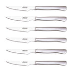 Coffret de 6 couteaux à steak monobloc Arcos lames acier inox microdentées
