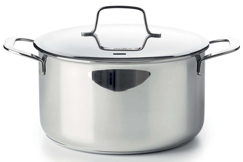 Faitout Beka Maestro en acier inoxydable 18/10 avec couvercle - 24cm