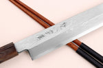 Couteau yanagiba 30cm japonais artisanal Nakamura Kaishin Suminagashi WS1