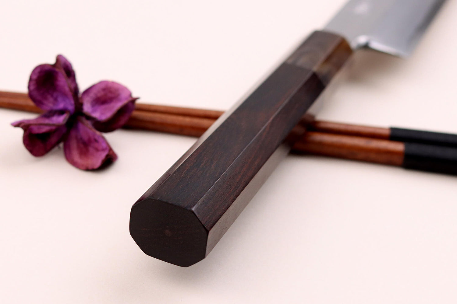 Couteau yanagiba 30cm japonais artisanal Nakamura Kaishin Suminagashi WS1