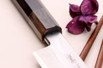Couteau yanagiba 30cm japonais artisanal Nakamura Kaishin Suminagashi WS1