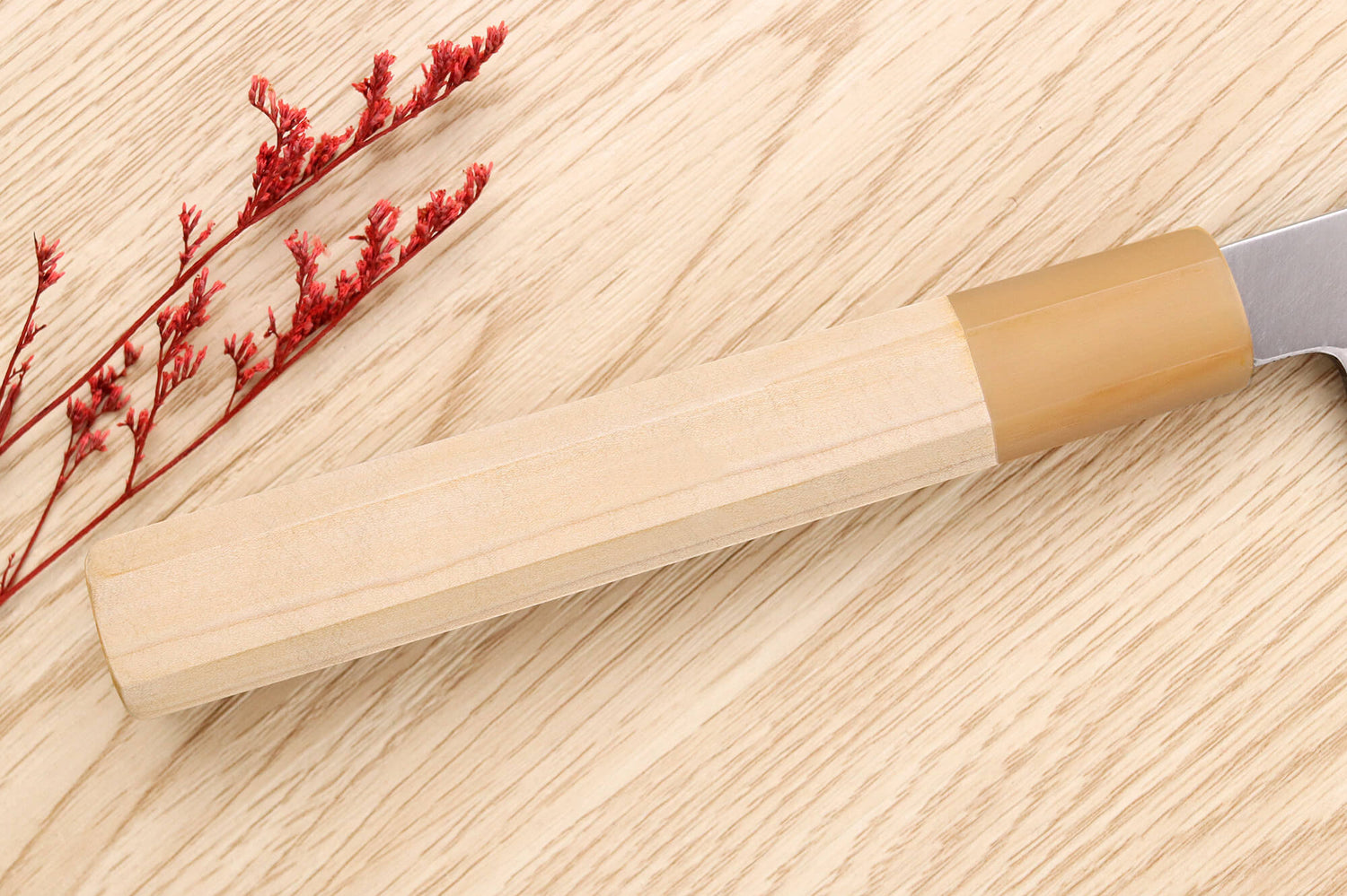 Couteau yanagiba 27cm japonais artisanal Nakamura Kaishin Saku WS2 en magnolia