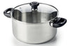 Faitout Beka Polo en acier inoxydable 18/10 + couvercle en verre - 24cm