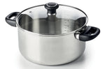 Faitout Beka Polo en acier inoxydable 18/10 + couvercle en verre - 24cm