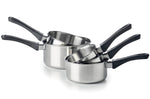 Set de 5 casseroles Beka Polo en acier inoxydable 18/10 et poignée en bakélite