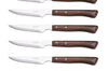 Set de 6 couteaux à steak manches en bois Arcos lames acier inox microdentées