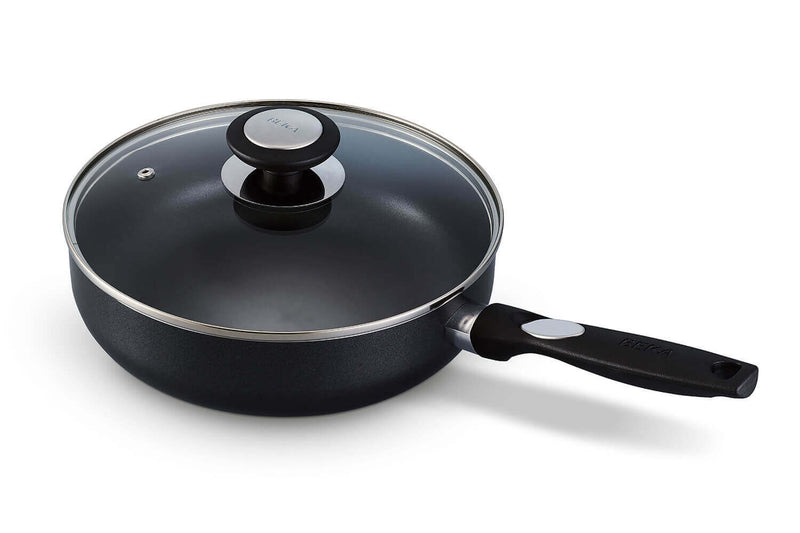 Sauteuse Beka Pro Induc revêtement céramique antiadhérent + couvercle en verre - 24cm