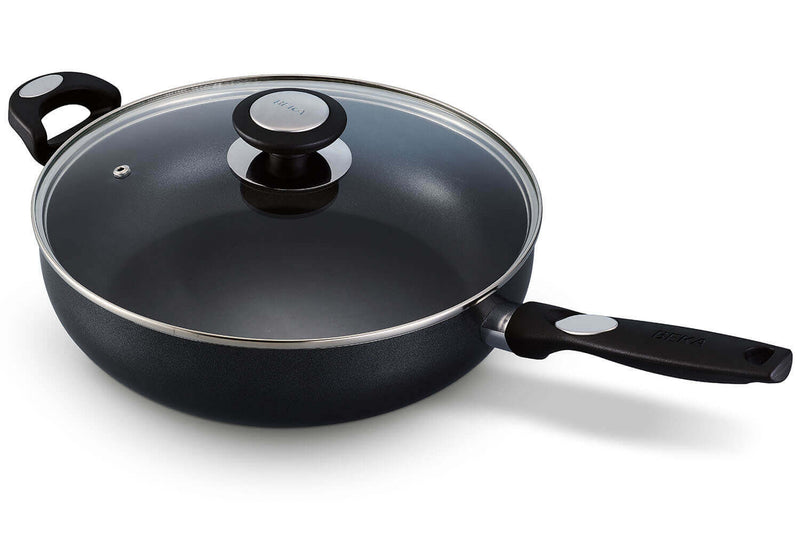 Sauteuse Beka Pro Induc revêtement céramique antiadhérent + couvercle en verre - 28cm