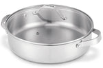 Sauteuse Beka Cicla en inox 28cm avec couvercle en verre