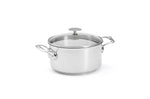 Faitout De Buyer Milady en acier inoxydable avec couvercle - 20cm