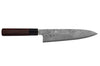 Couteau de chef 21cm japonais artisanal Nakamura Kaishin Ginsan Damas