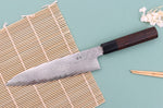 Couteau de chef 21cm japonais artisanal Nakamura Kaishin Ginsan Damas