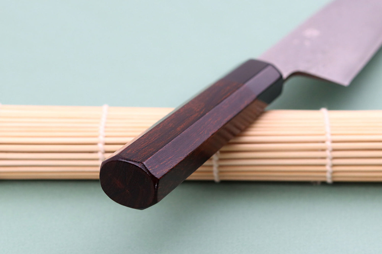 Couteau de chef 21cm japonais artisanal Nakamura Kaishin Ginsan Damas