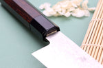 Couteau de chef 21cm japonais artisanal Nakamura Kaishin Ginsan Damas