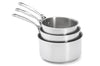 Set de 3 casseroles De Buyer Milady en acier inoxydable 16-18-20cm