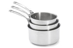 Set de 3 casseroles De Buyer Milady en acier inoxydable 16-18-20cm