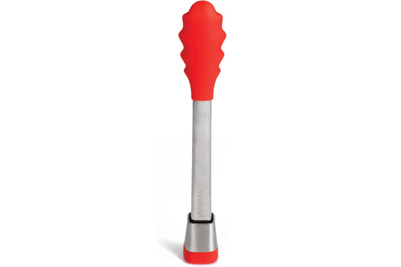 Pince de service Mastrad Express 28cm inox et silicone rouge