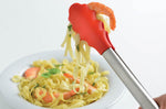 Pince de service Mastrad Express 28cm inox et silicone rouge