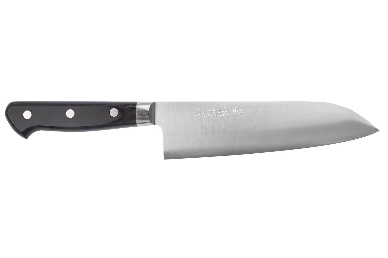 Couteau santoku 16,5cm japonais artisanal Takamura VG10 Poli
