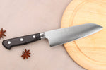 Couteau santoku 16,5cm japonais artisanal Takamura VG10 Poli