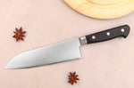 Couteau santoku 16,5cm japonais artisanal Takamura VG10 Poli