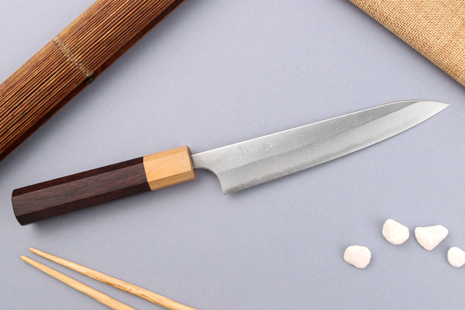 Couteau universel japonais artisanal Yoshimi Kato AS Nashiji 15cm