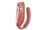 Couteau pliant Victorinox Evoke Alox 0.9415.L25 Édition Limitée 2025 manche alox stone rouge 13,6cm