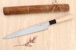 Couteau yanagiba 24cm japonais artisanal Sakai Kikumori Kikuzuki Kuro