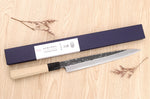 Couteau yanagiba 24cm japonais artisanal Sakai Kikumori Kikuzuki Kuro
