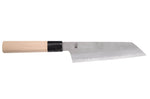 Couteau santoku kiritsuke 18cm japonais artisanal Sakai Kikumori Kikuzuki Rin