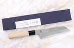 Couteau santoku kiritsuke 18cm japonais artisanal Sakai Kikumori Kikuzuki Rin