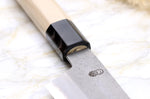 Couteau santoku kiritsuke 18cm japonais artisanal Sakai Kikumori Kikuzuki Rin