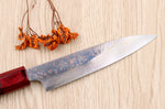 Couteau d'office 13cm japonais artisanal Takeshi Saji VG10 Rainbow