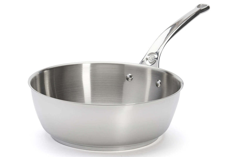 Sauteuse bombée De Buyer Milady 24cm en acier inoxydable