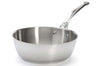 Sauteuse bombée De Buyer Milady 24cm en acier inoxydable