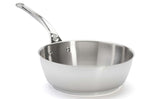 Sauteuse bombée De Buyer Milady 24cm en acier inoxydable