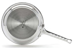 Sauteuse bombée De Buyer Milady 24cm en acier inoxydable